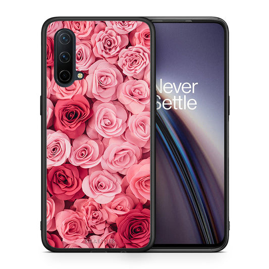 Θήκη OnePlus Nord CE 5G RoseGarden Valentine από τη Smartfits με σχέδιο στο πίσω μέρος και μαύρο περίβλημα | OnePlus Nord CE 5G RoseGarden Valentine case with colorful back and black bezels