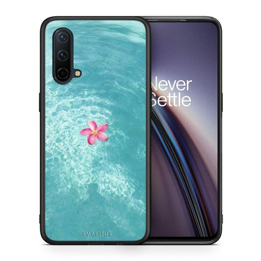 Θήκη OnePlus Nord CE 5G Water Flower από τη Smartfits με σχέδιο στο πίσω μέρος και μαύρο περίβλημα | OnePlus Nord CE 5G Water Flower case with colorful back and black bezels