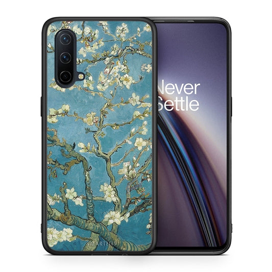Θήκη OnePlus Nord CE 5G White Blossoms από τη Smartfits με σχέδιο στο πίσω μέρος και μαύρο περίβλημα | OnePlus Nord CE 5G White Blossoms case with colorful back and black bezels
