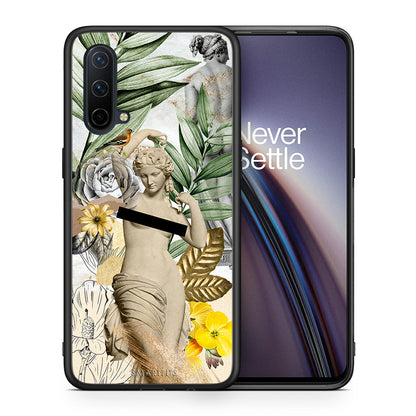 Θήκη OnePlus Nord CE 5G Woman Statue από τη Smartfits με σχέδιο στο πίσω μέρος και μαύρο περίβλημα | OnePlus Nord CE 5G Woman Statue case with colorful back and black bezels