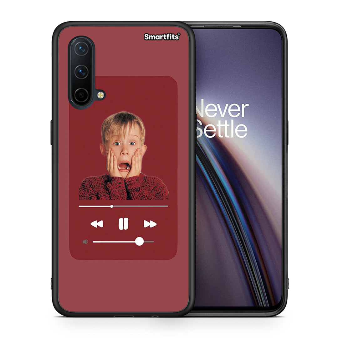 Θήκη OnePlus Nord CE 5G Xmas Alone Music από τη Smartfits με σχέδιο στο πίσω μέρος και μαύρο περίβλημα | OnePlus Nord CE 5G Xmas Alone Music case with colorful back and black bezels