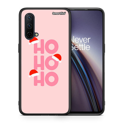 Θήκη OnePlus Nord CE 5G Xmas Ho Ho Ho από τη Smartfits με σχέδιο στο πίσω μέρος και μαύρο περίβλημα | OnePlus Nord CE 5G Xmas Ho Ho Ho case with colorful back and black bezels