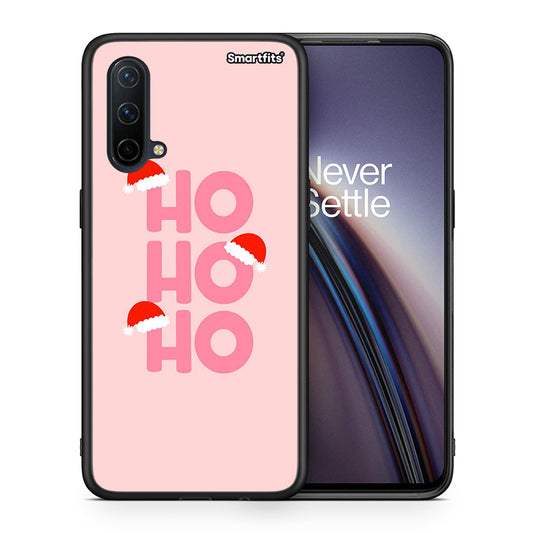 Θήκη OnePlus Nord CE 5G Xmas Ho Ho Ho από τη Smartfits με σχέδιο στο πίσω μέρος και μαύρο περίβλημα | OnePlus Nord CE 5G Xmas Ho Ho Ho case with colorful back and black bezels