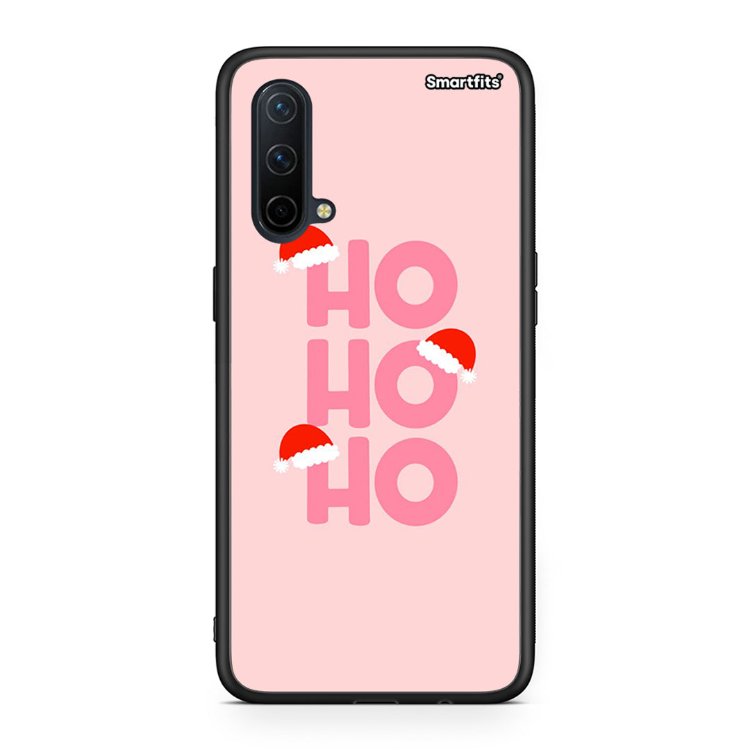 OnePlus Nord CE 5G Xmas Ho Ho Ho θήκη από τη Smartfits με σχέδιο στο πίσω μέρος και μαύρο περίβλημα | Smartphone case with colorful back and black bezels by Smartfits