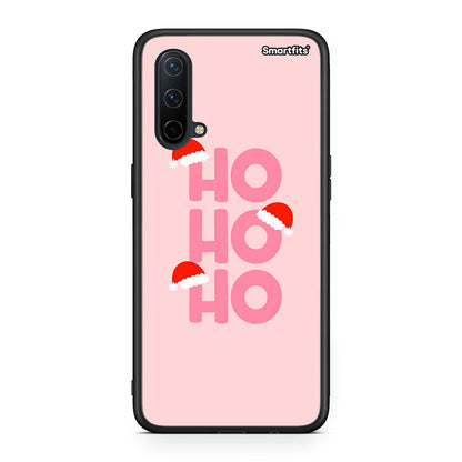 OnePlus Nord CE 5G Xmas Ho Ho Ho θήκη από τη Smartfits με σχέδιο στο πίσω μέρος και μαύρο περίβλημα | Smartphone case with colorful back and black bezels by Smartfits