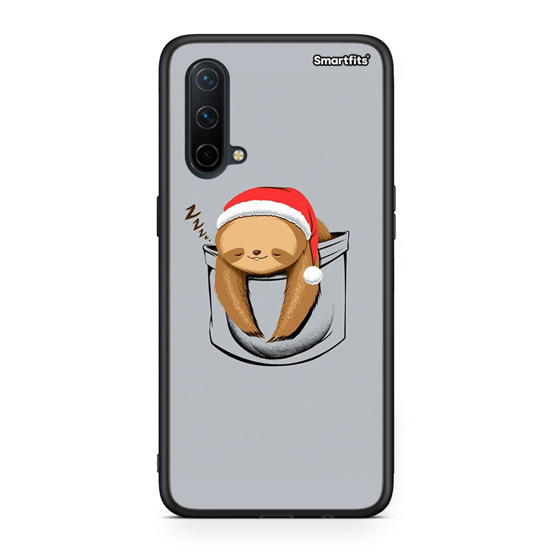 OnePlus Nord CE 5G Xmas Zzzz θήκη από τη Smartfits με σχέδιο στο πίσω μέρος και μαύρο περίβλημα | Smartphone case with colorful back and black bezels by Smartfits