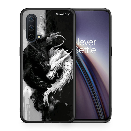 Θήκη OnePlus Nord CE 5G Yin Yang από τη Smartfits με σχέδιο στο πίσω μέρος και μαύρο περίβλημα | OnePlus Nord CE 5G Yin Yang case with colorful back and black bezels