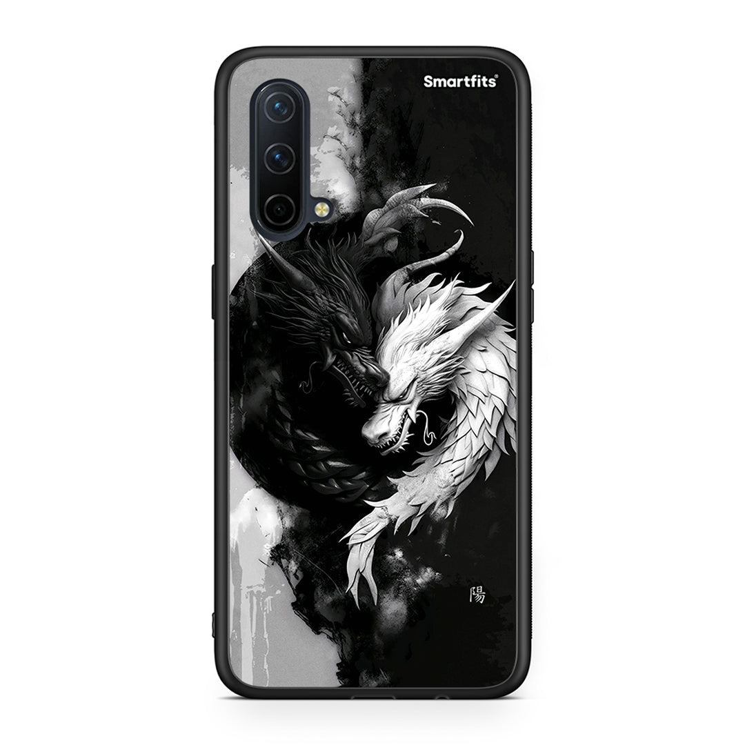 OnePlus Nord CE 5G Yin Yang Θήκη από τη Smartfits με σχέδιο στο πίσω μέρος και μαύρο περίβλημα | Smartphone case with colorful back and black bezels by Smartfits