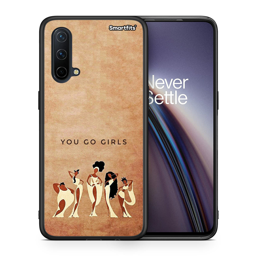 Θήκη OnePlus Nord CE 5G You Go Girl από τη Smartfits με σχέδιο στο πίσω μέρος και μαύρο περίβλημα | OnePlus Nord CE 5G You Go Girl case with colorful back and black bezels