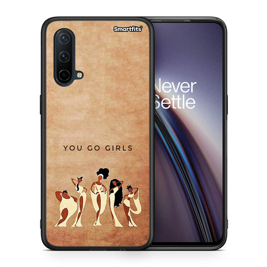 Θήκη OnePlus Nord CE 5G You Go Girl από τη Smartfits με σχέδιο στο πίσω μέρος και μαύρο περίβλημα | OnePlus Nord CE 5G You Go Girl case with colorful back and black bezels