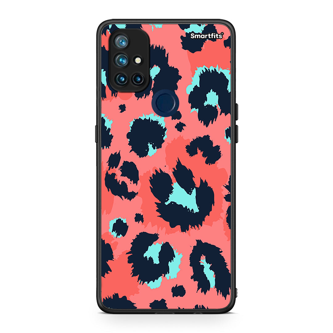 22 - OnePlus Nord N10 5G Pink Leopard Animal case, cover, bumper