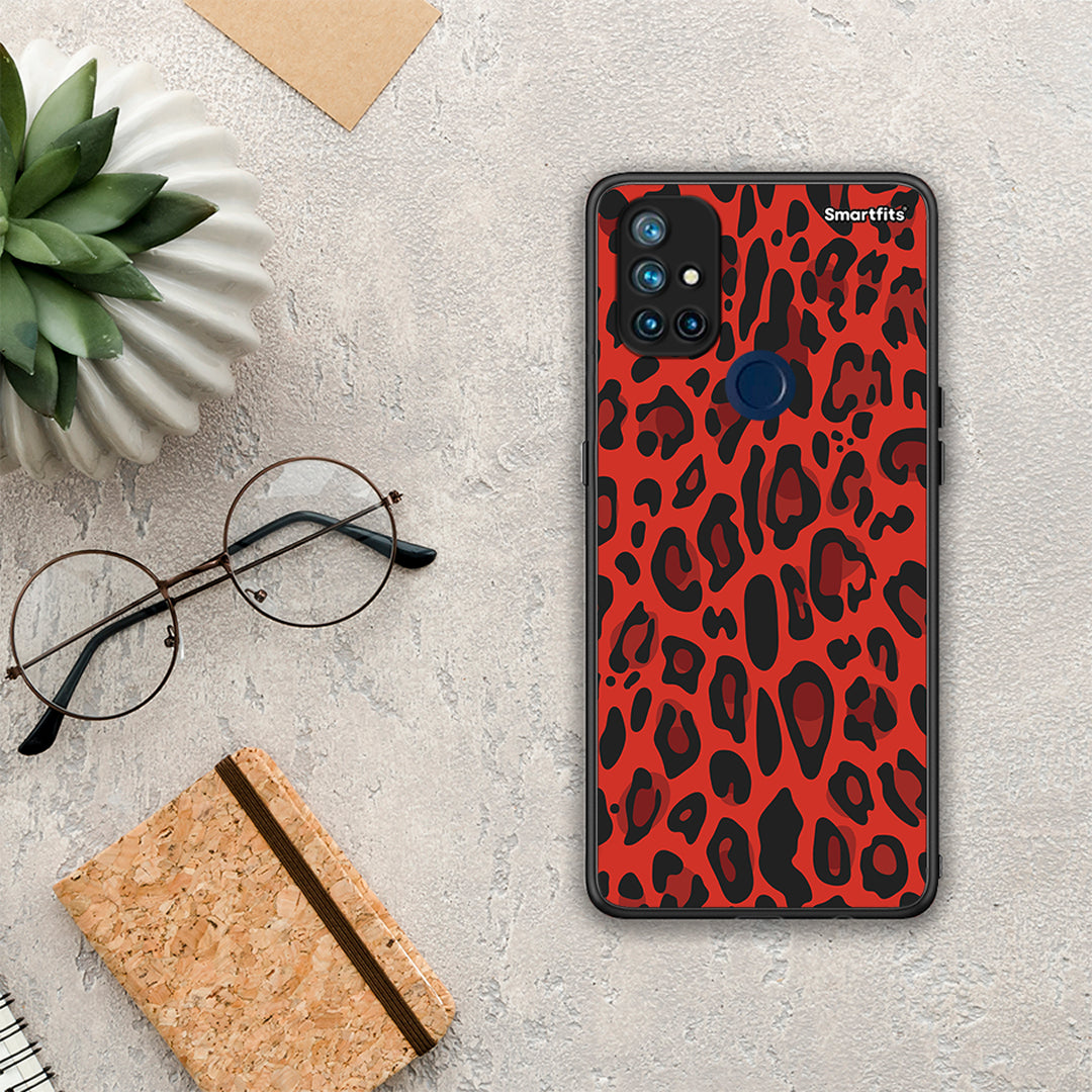 Animal Red Leopard - OnePlus Nord N10 5G θήκη