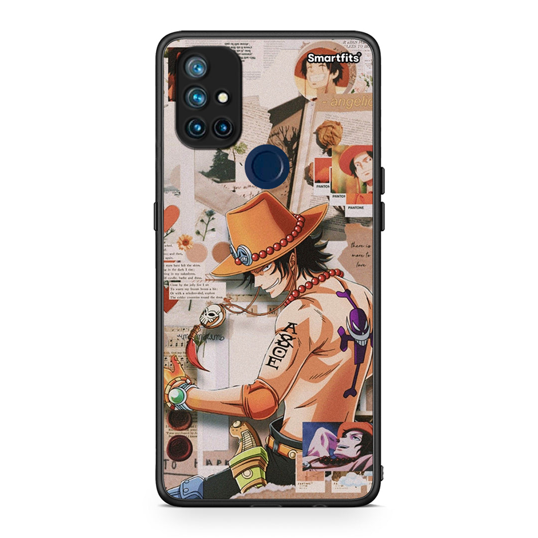 OnePlus Nord N10 5G Anime Collage θήκη από τη Smartfits με σχέδιο στο πίσω μέρος και μαύρο περίβλημα | Smartphone case with colorful back and black bezels by Smartfits