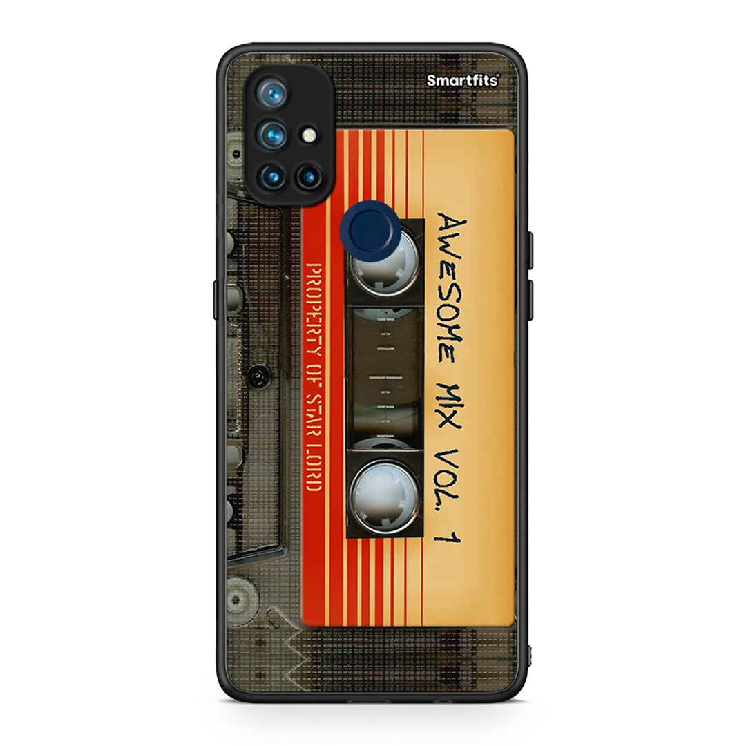 OnePlus Nord N10 5G Awesome Mix θήκη από τη Smartfits με σχέδιο στο πίσω μέρος και μαύρο περίβλημα | Smartphone case with colorful back and black bezels by Smartfits