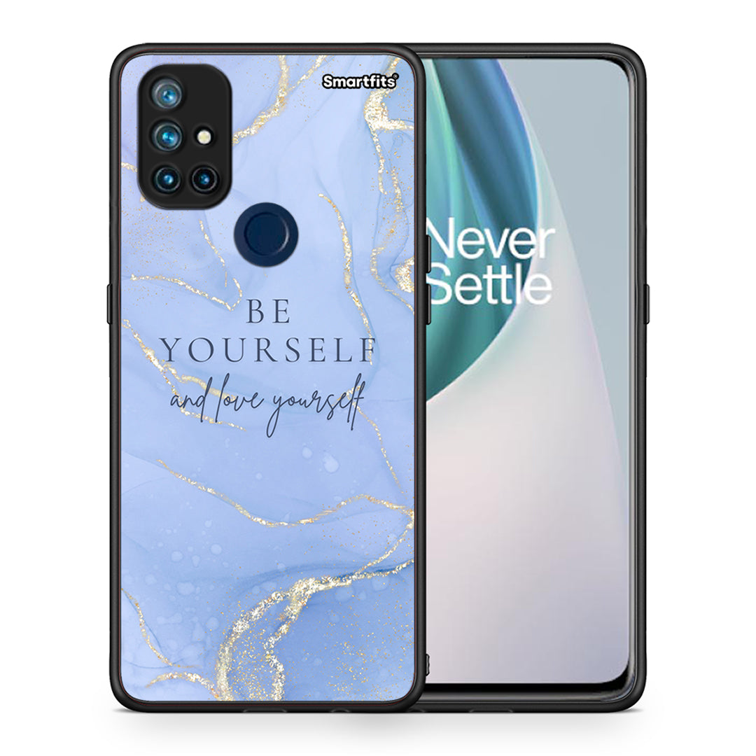 Θήκη OnePlus Nord N10 5G Be Yourself από τη Smartfits με σχέδιο στο πίσω μέρος και μαύρο περίβλημα | OnePlus Nord N10 5G Be Yourself case with colorful back and black bezels