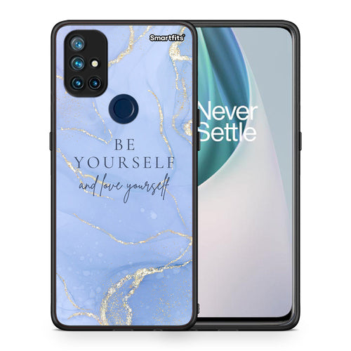 Θήκη OnePlus Nord N10 5G Be Yourself από τη Smartfits με σχέδιο στο πίσω μέρος και μαύρο περίβλημα | OnePlus Nord N10 5G Be Yourself case with colorful back and black bezels