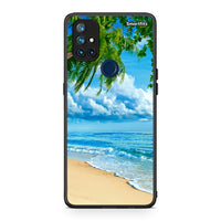 Thumbnail for OnePlus Nord N10 5G Beautiful Beach θήκη από τη Smartfits με σχέδιο στο πίσω μέρος και μαύρο περίβλημα | Smartphone case with colorful back and black bezels by Smartfits