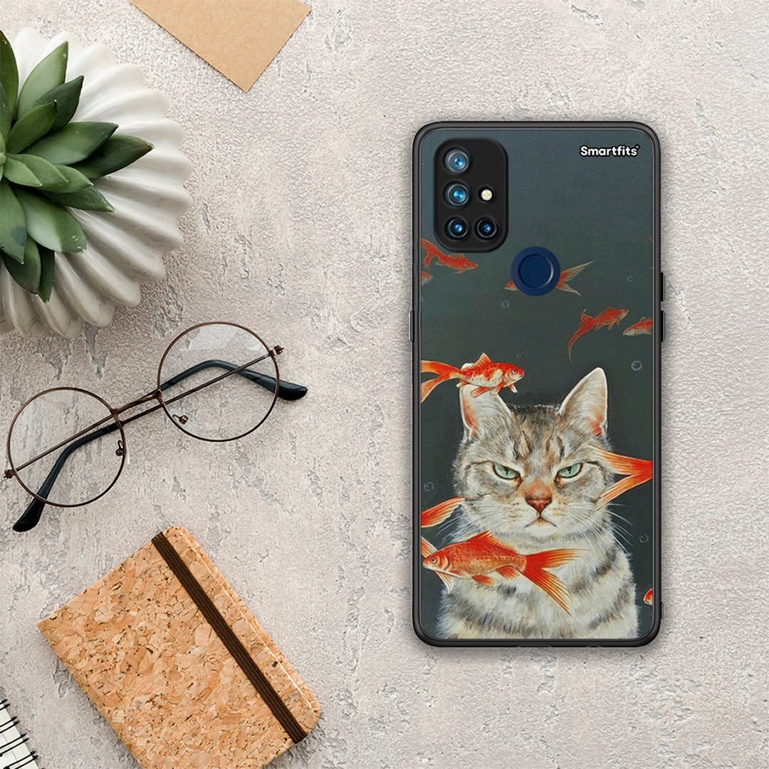 Cat Goldfish - OnePlus Nord N10 5G θήκη