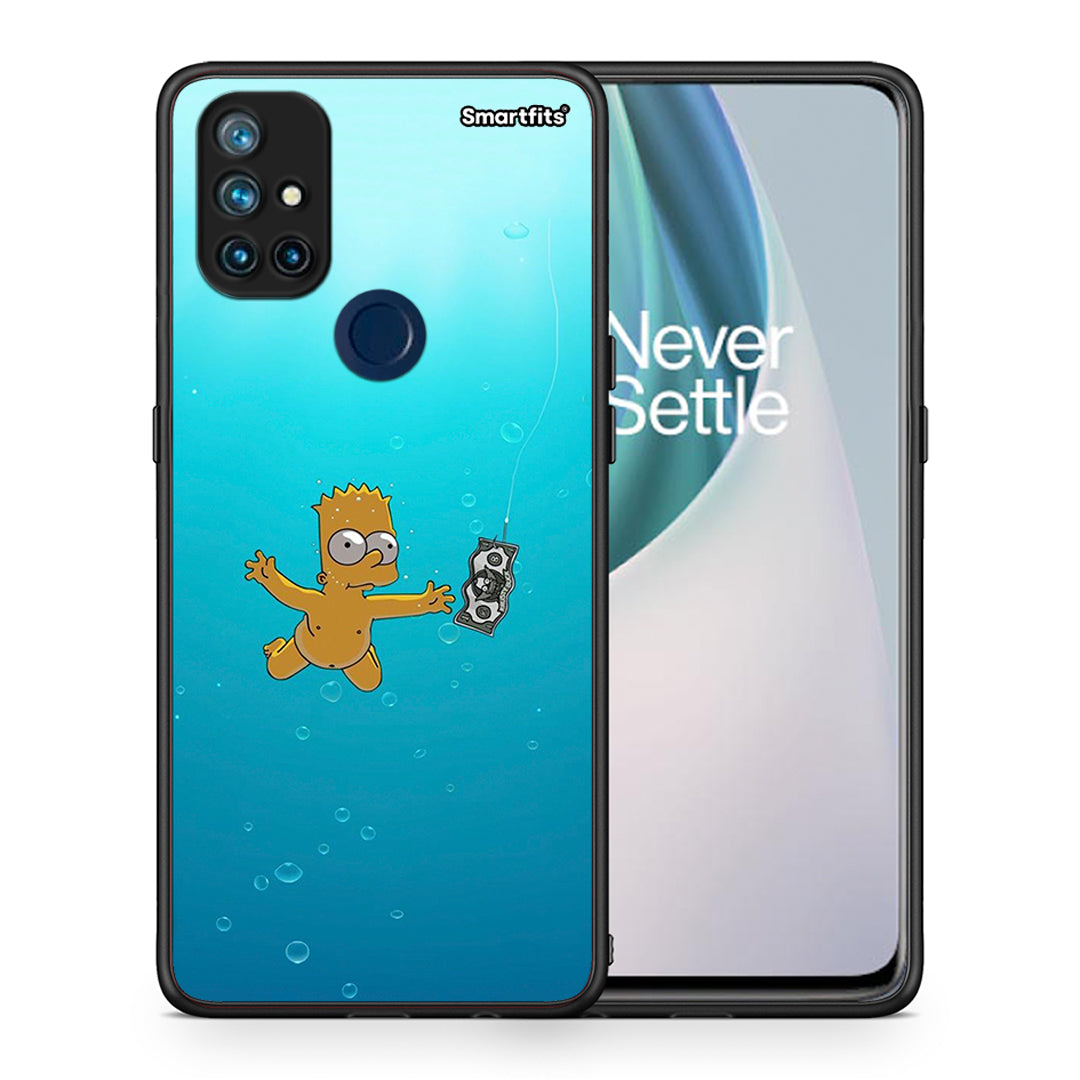 Θήκη OnePlus Nord N10 5G Chasing Money από τη Smartfits με σχέδιο στο πίσω μέρος και μαύρο περίβλημα | OnePlus Nord N10 5G Chasing Money case with colorful back and black bezels