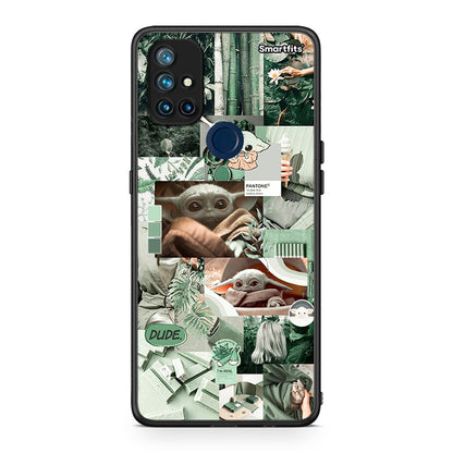 OnePlus Nord N10 5G Collage Dude Θήκη Αγίου Βαλεντίνου από τη Smartfits με σχέδιο στο πίσω μέρος και μαύρο περίβλημα | Smartphone case with colorful back and black bezels by Smartfits