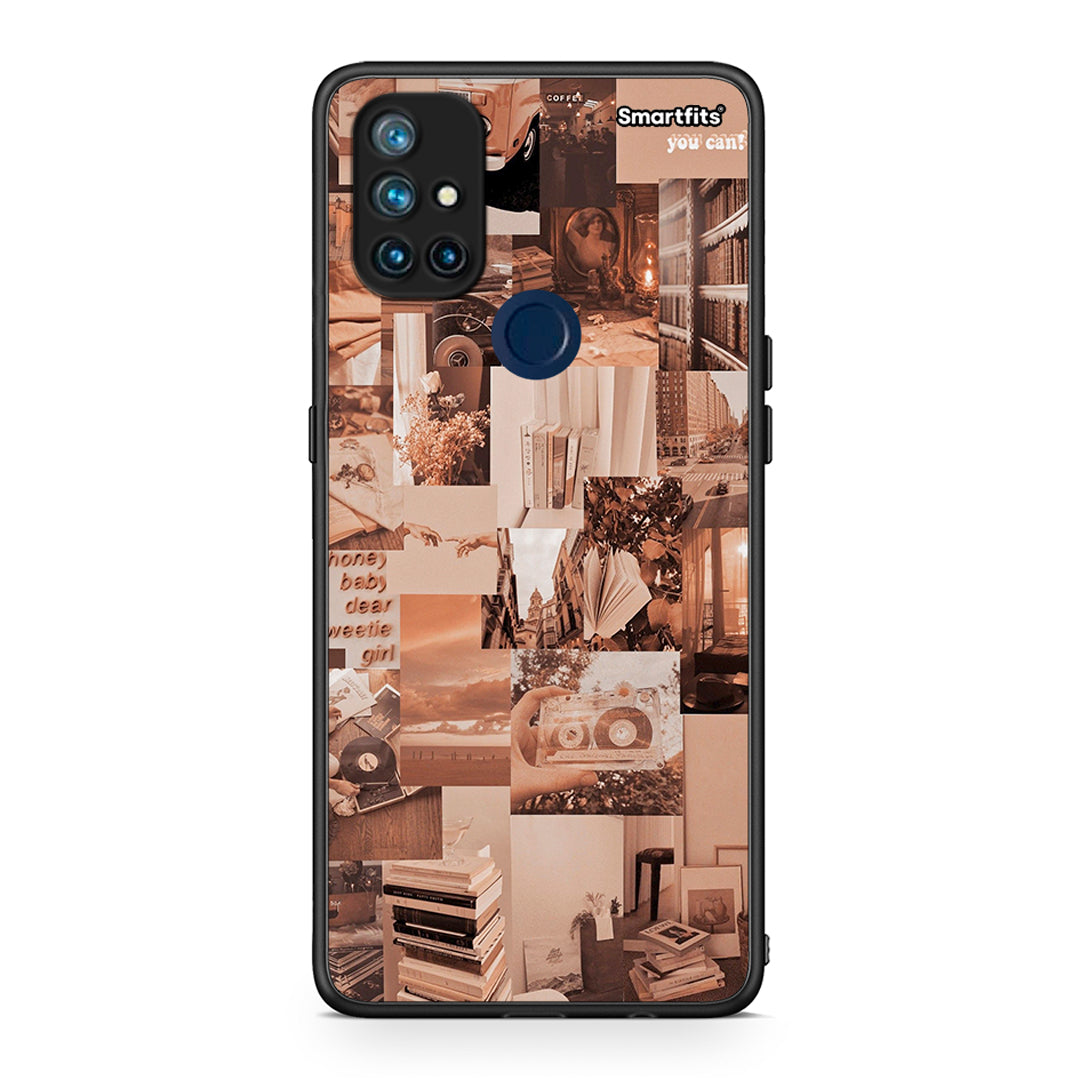 OnePlus Nord N10 5G Collage You Can Θήκη Αγίου Βαλεντίνου από τη Smartfits με σχέδιο στο πίσω μέρος και μαύρο περίβλημα | Smartphone case with colorful back and black bezels by Smartfits