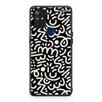 Thumbnail for OnePlus Nord N10 5G Doodle Art Θήκη από τη Smartfits με σχέδιο στο πίσω μέρος και μαύρο περίβλημα | Smartphone case with colorful back and black bezels by Smartfits