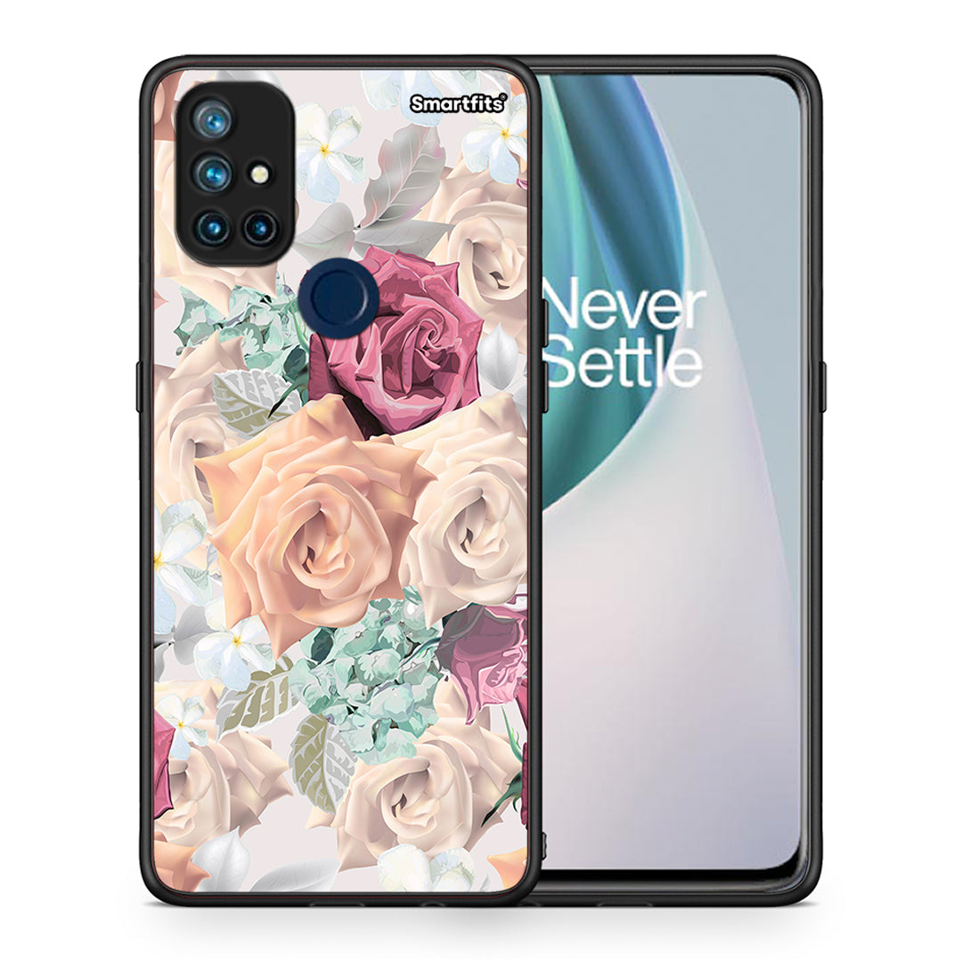 Θήκη OnePlus Nord N10 5G Bouquet Floral από τη Smartfits με σχέδιο στο πίσω μέρος και μαύρο περίβλημα | OnePlus Nord N10 5G Bouquet Floral case with colorful back and black bezels