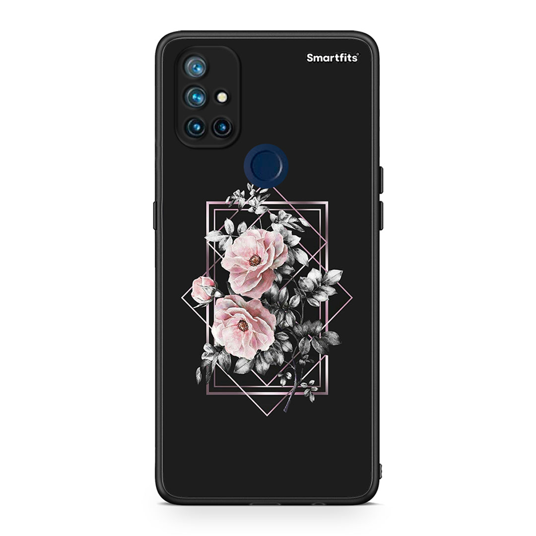 4 - OnePlus Nord N10 5G Frame Flower case, cover, bumper