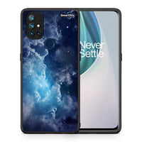 Thumbnail for Θήκη OnePlus Nord N10 5G Blue Sky Galaxy από τη Smartfits με σχέδιο στο πίσω μέρος και μαύρο περίβλημα | OnePlus Nord N10 5G Blue Sky Galaxy case with colorful back and black bezels