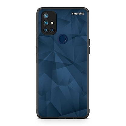 39 - OnePlus Nord N10 5G Blue Abstract Geometric case, cover, bumper