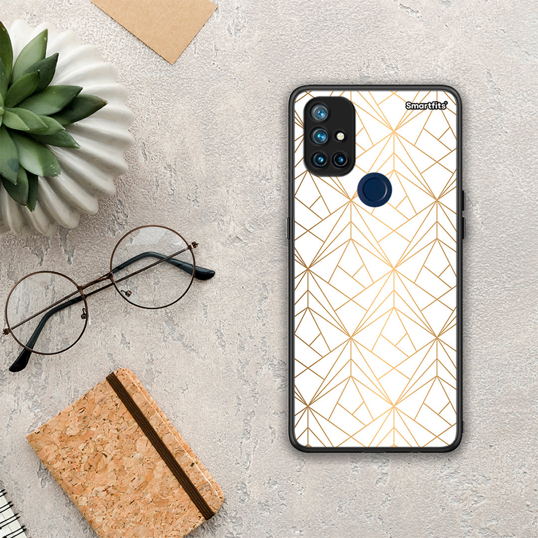 Geometric Luxury White - OnePlus Nord N10 5G θήκη