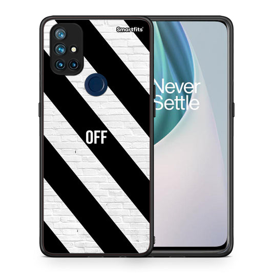 Θήκη OnePlus Nord N10 5G Get Off από τη Smartfits με σχέδιο στο πίσω μέρος και μαύρο περίβλημα | OnePlus Nord N10 5G Get Off case with colorful back and black bezels