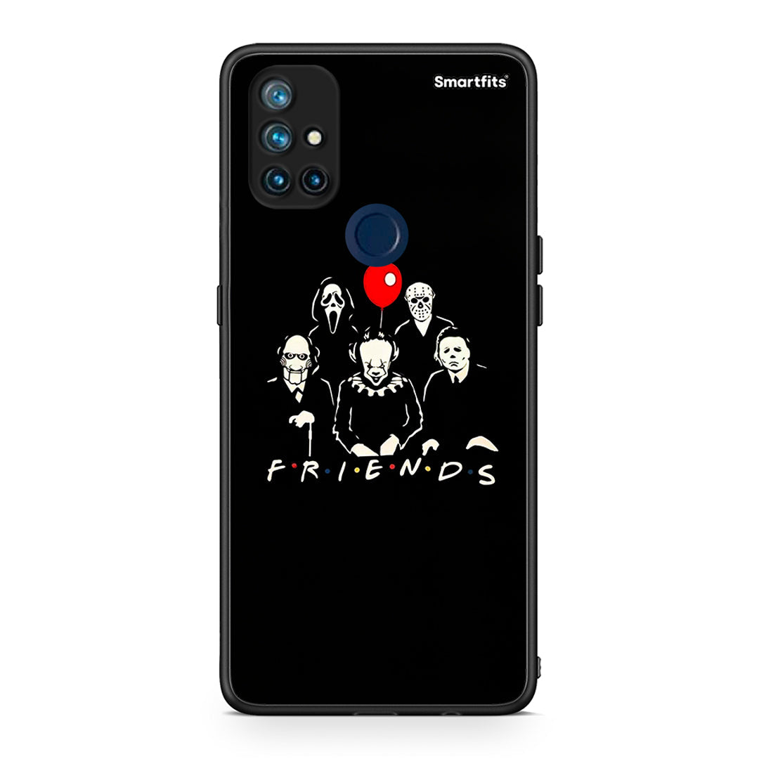 OnePlus Nord N10 5G Halloween Friends Θήκη από τη Smartfits με σχέδιο στο πίσω μέρος και μαύρο περίβλημα | Smartphone case with colorful back and black bezels by Smartfits
