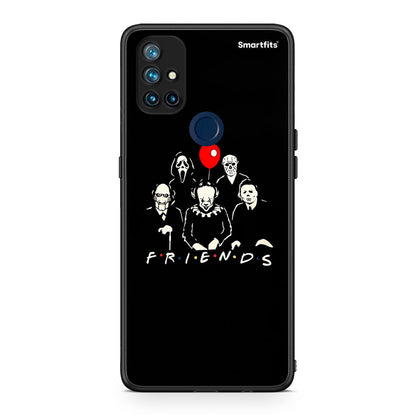 OnePlus Nord N10 5G Halloween Friends Θήκη από τη Smartfits με σχέδιο στο πίσω μέρος και μαύρο περίβλημα | Smartphone case with colorful back and black bezels by Smartfits
