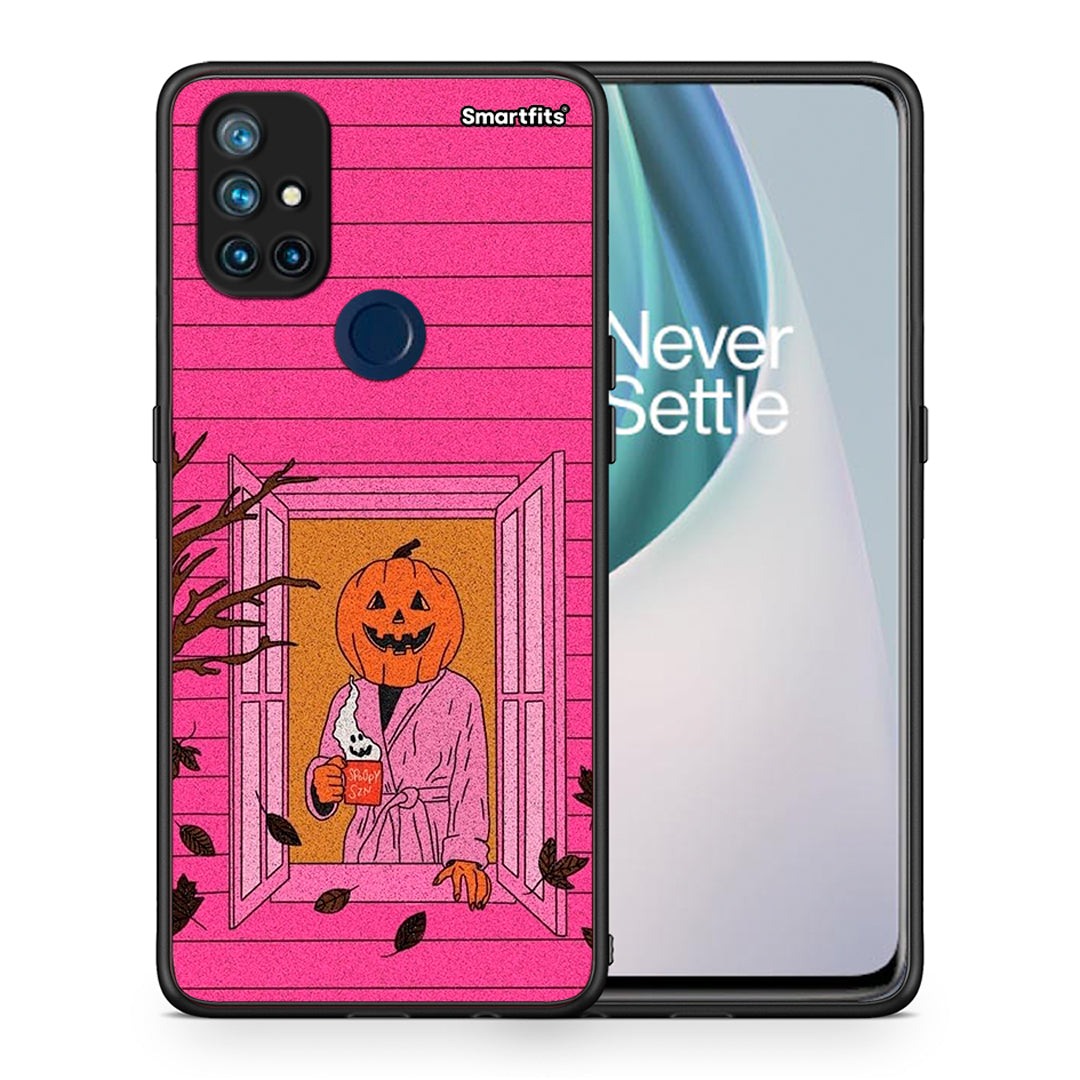 Halloween Pumpkin Lady - OnePlus Nord N10 5G θήκη