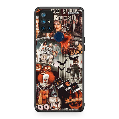 OnePlus Nord N10 5G Halloween Spooky Season Θήκη από τη Smartfits με σχέδιο στο πίσω μέρος και μαύρο περίβλημα | Smartphone case with colorful back and black bezels by Smartfits