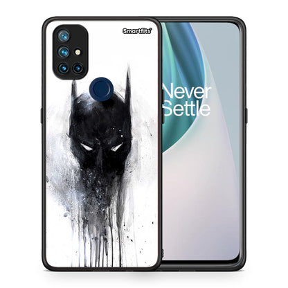 Θήκη OnePlus Nord N10 5G Paint Bat Hero από τη Smartfits με σχέδιο στο πίσω μέρος και μαύρο περίβλημα | OnePlus Nord N10 5G Paint Bat Hero case with colorful back and black bezels