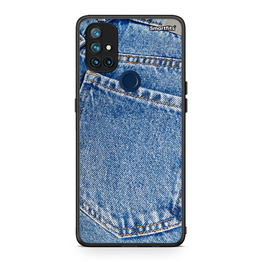 OnePlus Nord N10 5G Jeans Pocket θήκη από τη Smartfits με σχέδιο στο πίσω μέρος και μαύρο περίβλημα | Smartphone case with colorful back and black bezels by Smartfits