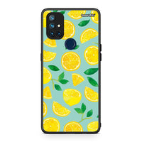 Thumbnail for OnePlus Nord N10 5G Lemons θήκη από τη Smartfits με σχέδιο στο πίσω μέρος και μαύρο περίβλημα | Smartphone case with colorful back and black bezels by Smartfits