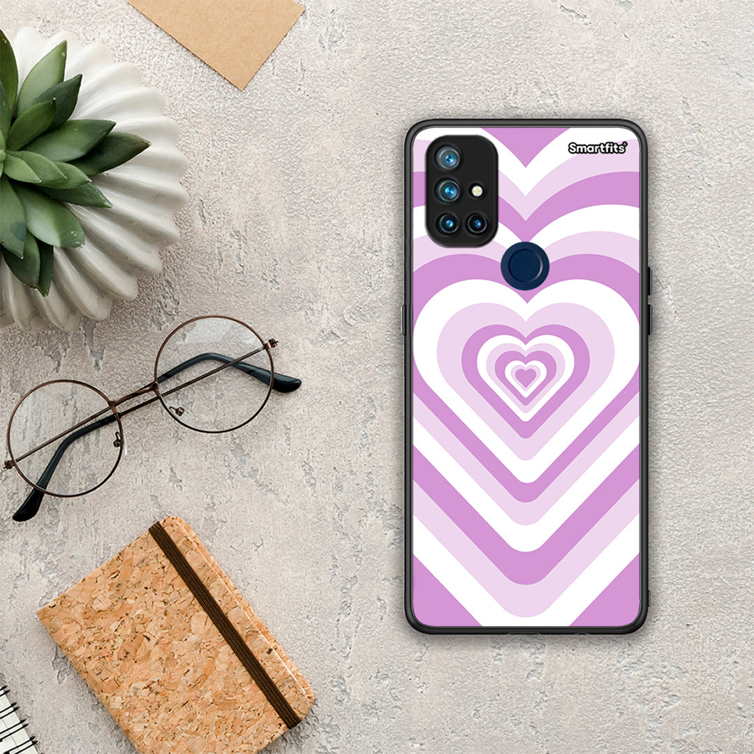 Lilac Hearts - OnePlus Nord N10 5G θήκη