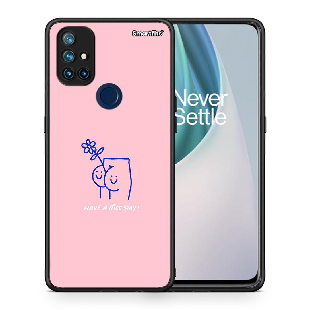 Θήκη OnePlus Nord N10 5G Nice Day από τη Smartfits με σχέδιο στο πίσω μέρος και μαύρο περίβλημα | OnePlus Nord N10 5G Nice Day case with colorful back and black bezels