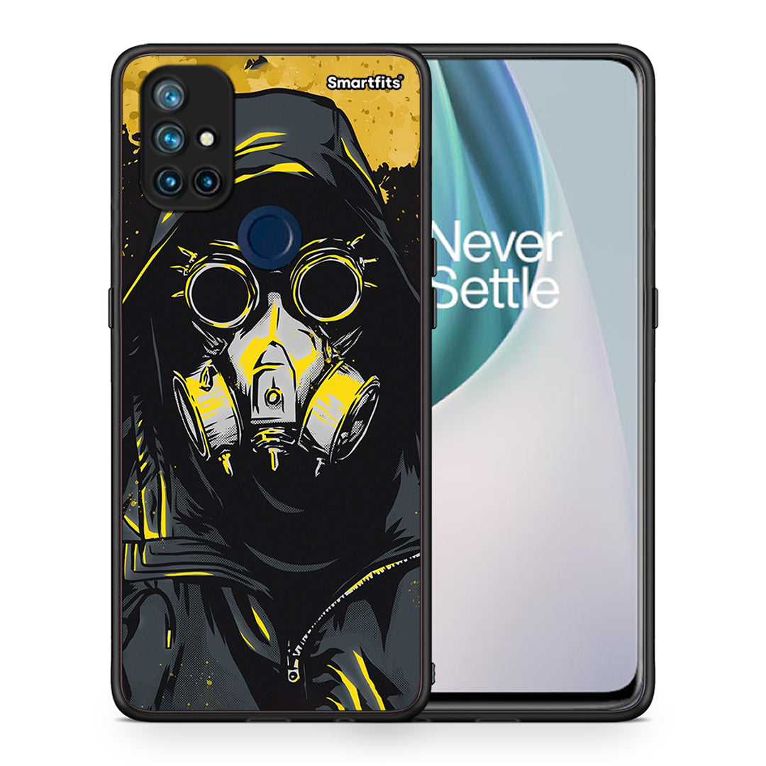 Θήκη OnePlus Nord N10 5G Mask PopArt από τη Smartfits με σχέδιο στο πίσω μέρος και μαύρο περίβλημα | OnePlus Nord N10 5G Mask PopArt case with colorful back and black bezels