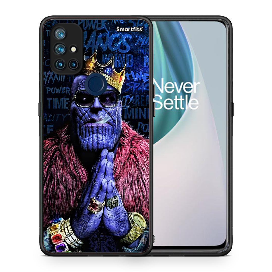 Θήκη OnePlus Nord N10 5G Thanos PopArt από τη Smartfits με σχέδιο στο πίσω μέρος και μαύρο περίβλημα | OnePlus Nord N10 5G Thanos PopArt case with colorful back and black bezels