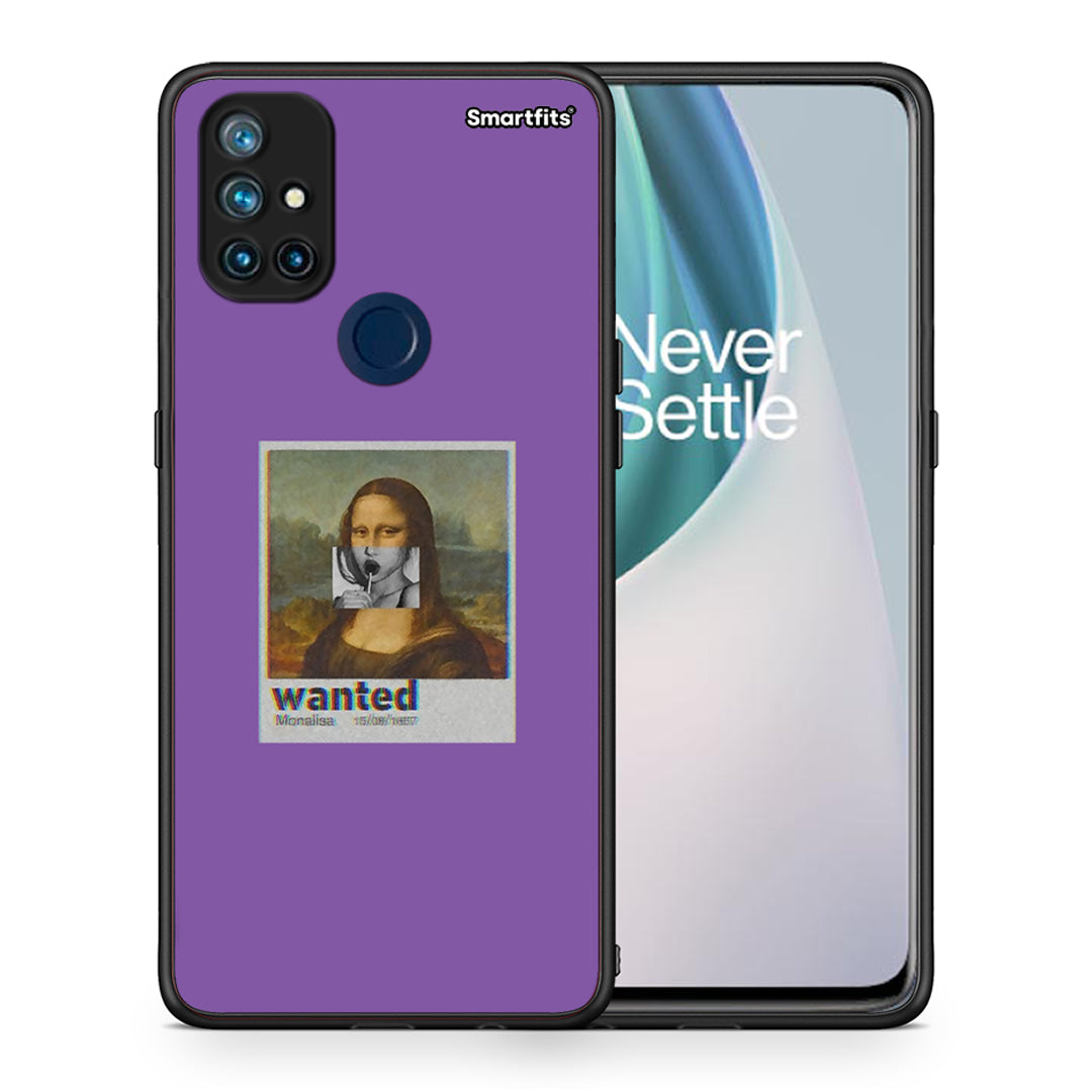 Θήκη OnePlus Nord N10 5G Monalisa Popart από τη Smartfits με σχέδιο στο πίσω μέρος και μαύρο περίβλημα | OnePlus Nord N10 5G Monalisa Popart case with colorful back and black bezels