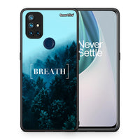 Thumbnail for Θήκη OnePlus Nord N10 5G Breath Quote από τη Smartfits με σχέδιο στο πίσω μέρος και μαύρο περίβλημα | OnePlus Nord N10 5G Breath Quote case with colorful back and black bezels