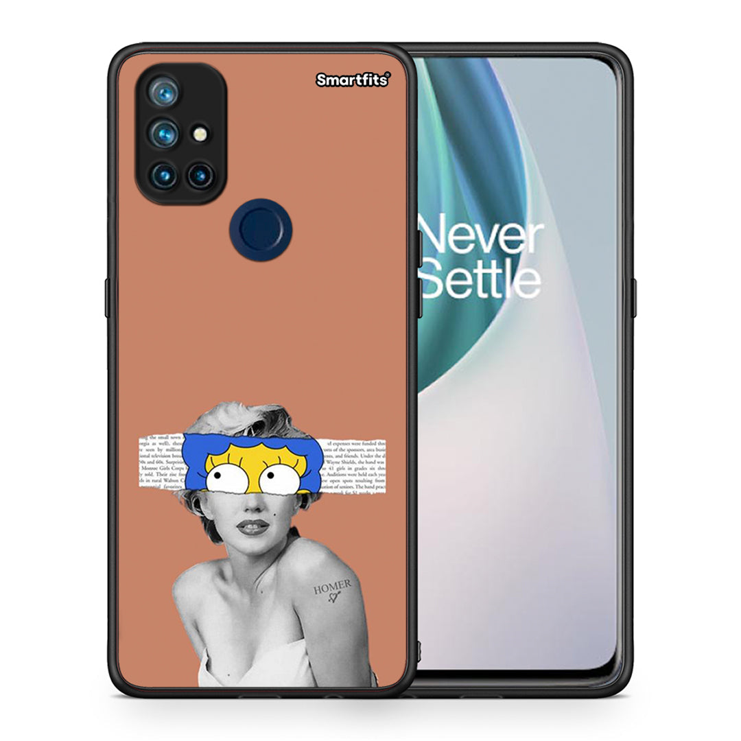 Θήκη OnePlus Nord N10 5G Sim Merilyn από τη Smartfits με σχέδιο στο πίσω μέρος και μαύρο περίβλημα | OnePlus Nord N10 5G Sim Merilyn case with colorful back and black bezels