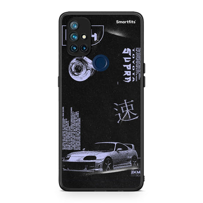OnePlus Nord N10 5G Tokyo Drift Θήκη Αγίου Βαλεντίνου από τη Smartfits με σχέδιο στο πίσω μέρος και μαύρο περίβλημα | Smartphone case with colorful back and black bezels by Smartfits