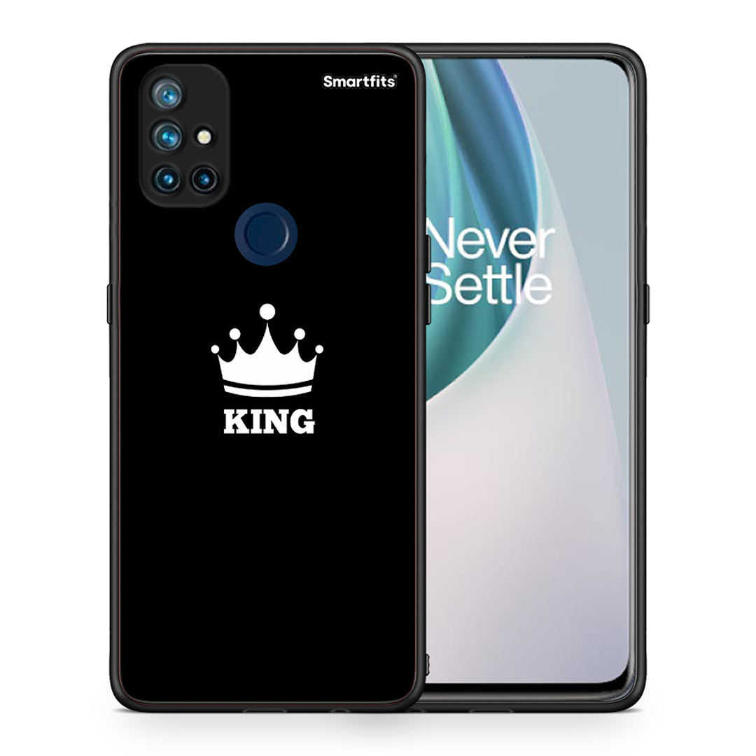 Θήκη OnePlus Nord N10 5G King Valentine από τη Smartfits με σχέδιο στο πίσω μέρος και μαύρο περίβλημα | OnePlus Nord N10 5G King Valentine case with colorful back and black bezels