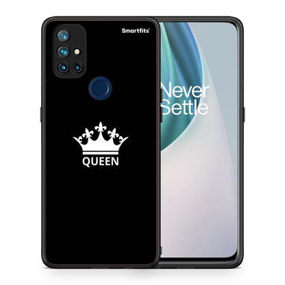 Θήκη OnePlus Nord N10 5G Queen Valentine από τη Smartfits με σχέδιο στο πίσω μέρος και μαύρο περίβλημα | OnePlus Nord N10 5G Queen Valentine case with colorful back and black bezels