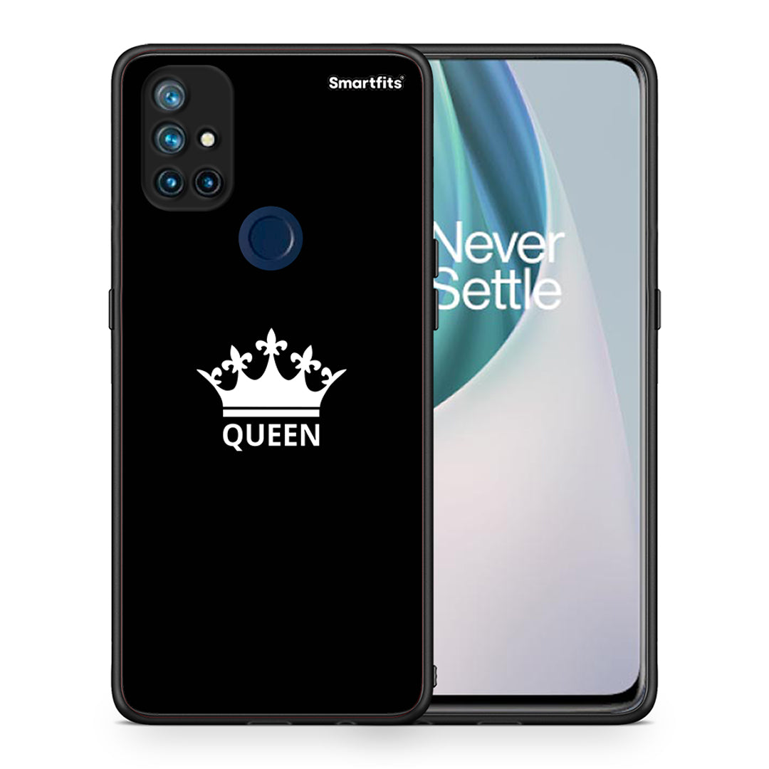 Θήκη OnePlus Nord N10 5G Queen Valentine από τη Smartfits με σχέδιο στο πίσω μέρος και μαύρο περίβλημα | OnePlus Nord N10 5G Queen Valentine case with colorful back and black bezels